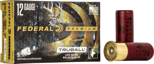Federal Premium 12ga 2.75" - 1oz Truball Slug 5rd 50bx/cs - APB127LRS