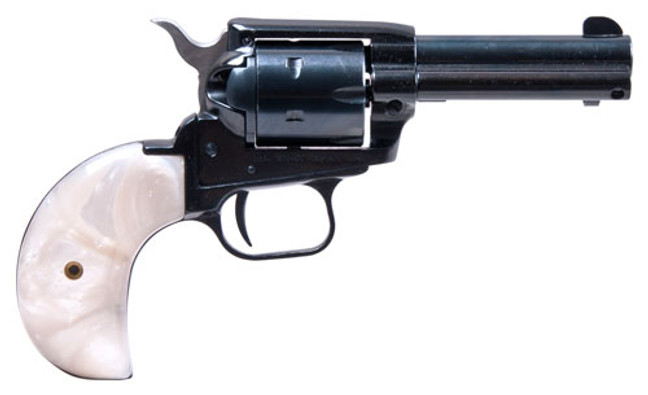 Heritage 22lr/22wmr Combo 3.5" - Blued W/white Birdshead Grips