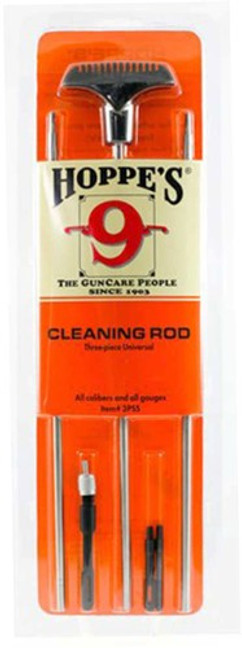 Hoppes S/s Cleaning Rod 3-pc - Rifles And Shotguns