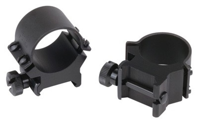 Weaver Rings Detachable Top - Mount Sure-grip 1" High Black
