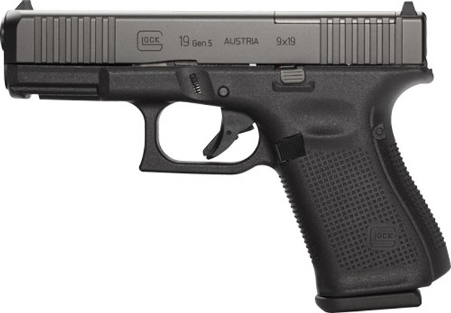 Glock 19 Mos 9mm Gen5 Fs - 10-shot W/front Serations