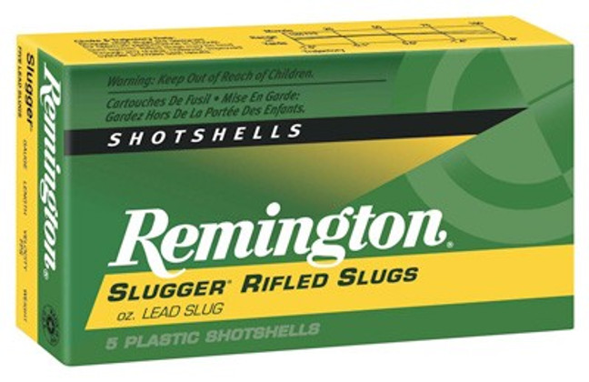 Remington Slugger 12ga 3" 1oz - Rifled Slug 5rd 50bx/cs