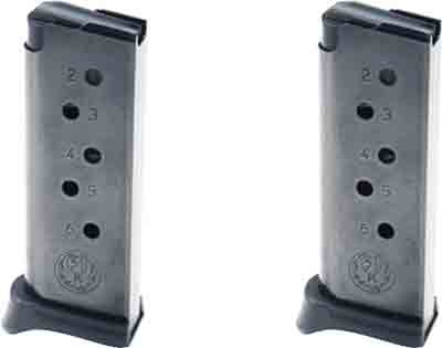Ruger Magazine Lcp .380acp - 6rd W/finger Ext. 2-pack