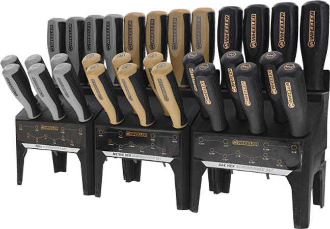 Wheeler Driver Set 30 Piece - Hex Key/torx Benchtop Set