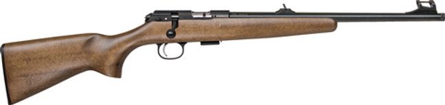 Cz 457 Scout 22lr Rifle - Beech Wood Stock Blued Barrel