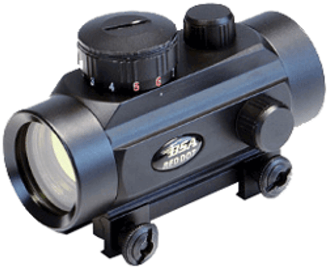Bsa Huntsman 1x30mm Sight - Red/grn/blue Dot Reticle