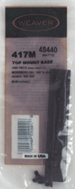 Weaver Base Top Mount #417m - 1pc Mossberg 500 Matte