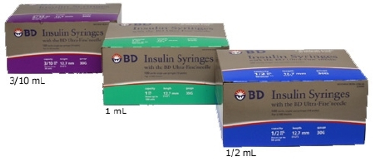 0.3 ml Insulin Syringe with Needle - BD Ultra Fine