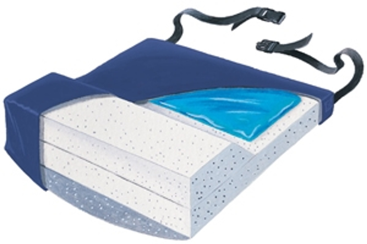 Anti Thrust Wedge Cushion with Pommel, Foam - 16x 20 by Bluechip Medical