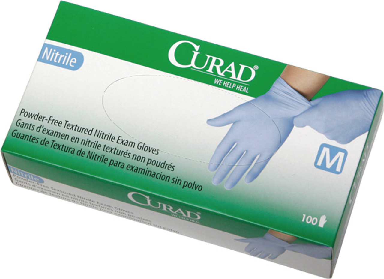 curad powder free exam gloves