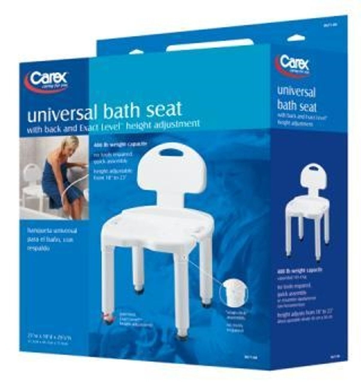 carex universal bath bench without back