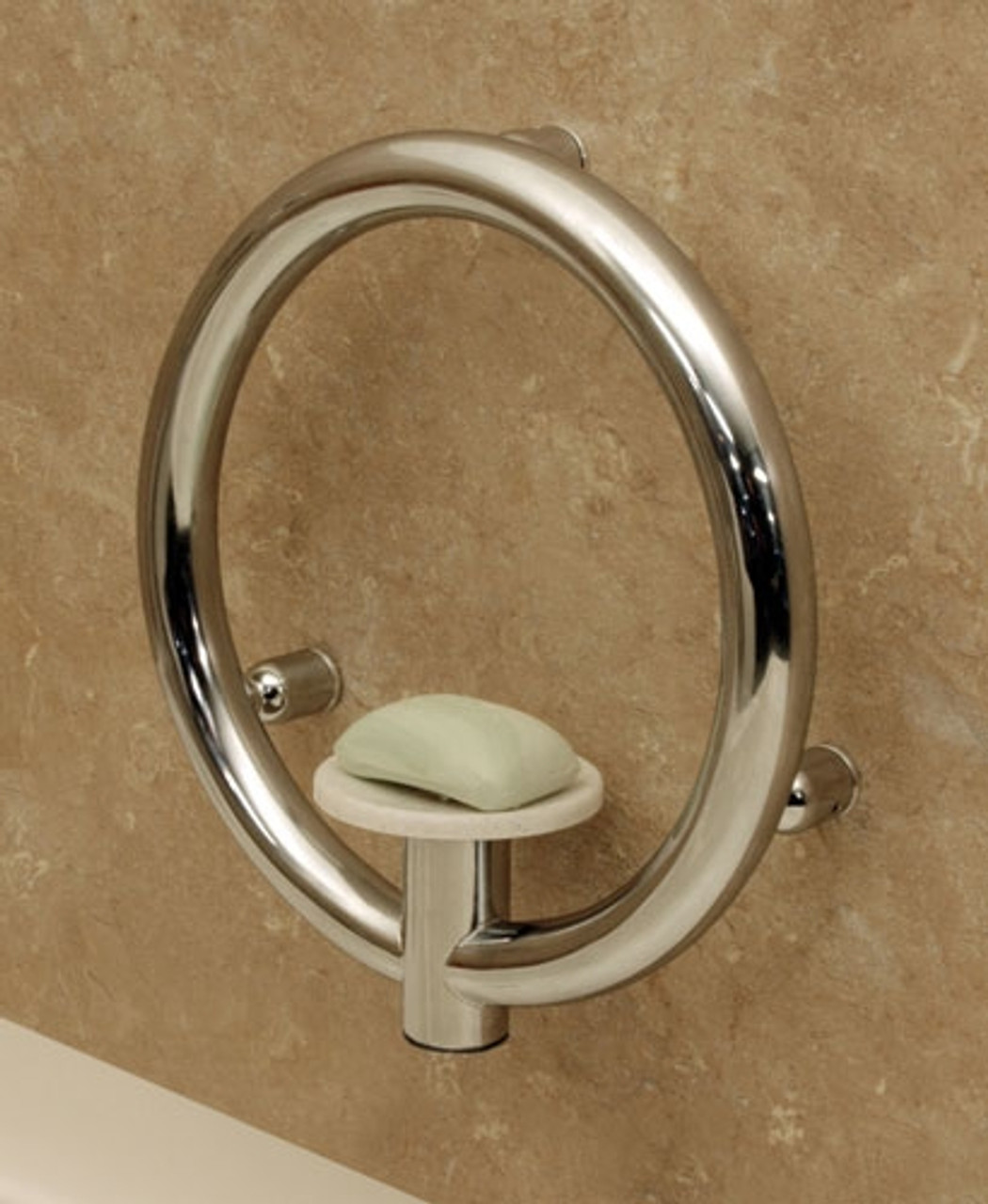 Invisia Grab Bar with Soap Dish : bathroom support bar soap dish