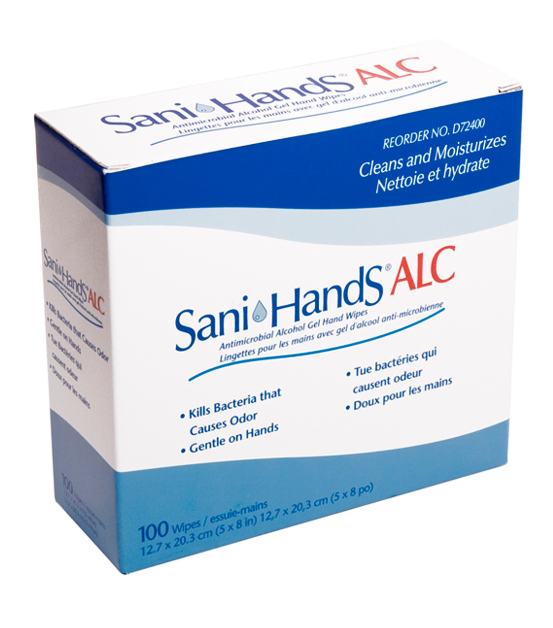Sani-Hands Ethyl Alcohol Hand Sanitizing Wipe Individual Packet 100 Wipes