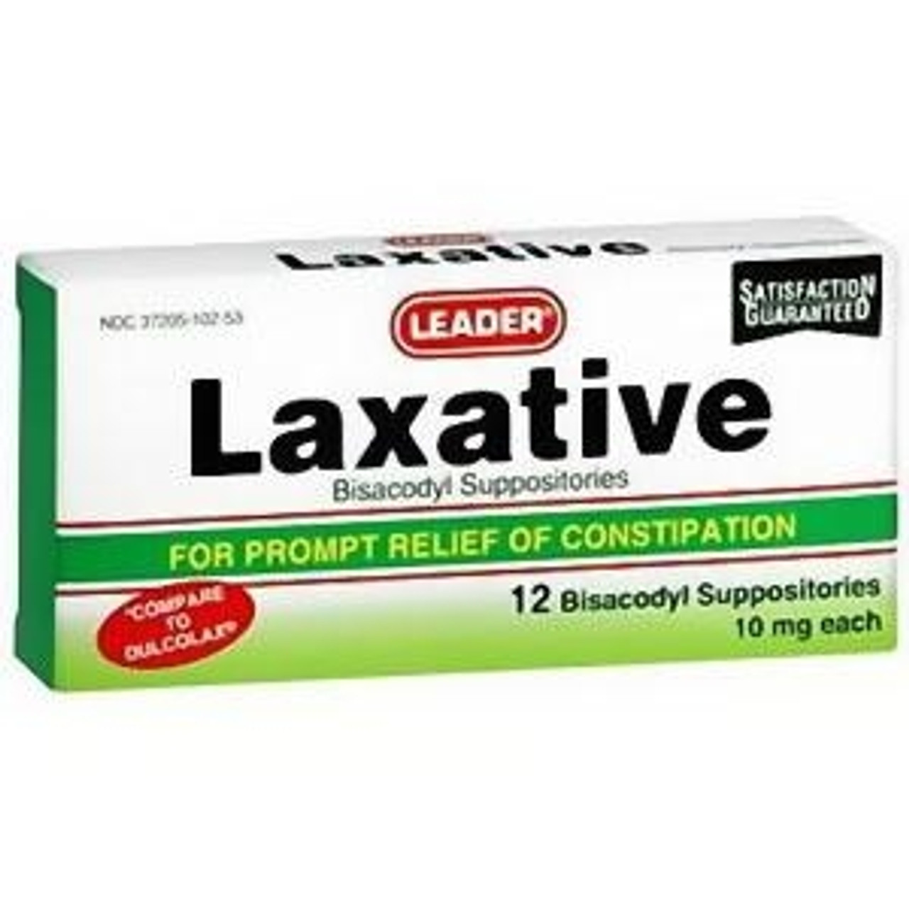 Major Bisacodyl Stimulant Laxative 10 mg - 12 Medicated Suppositories  (Dulcolax)