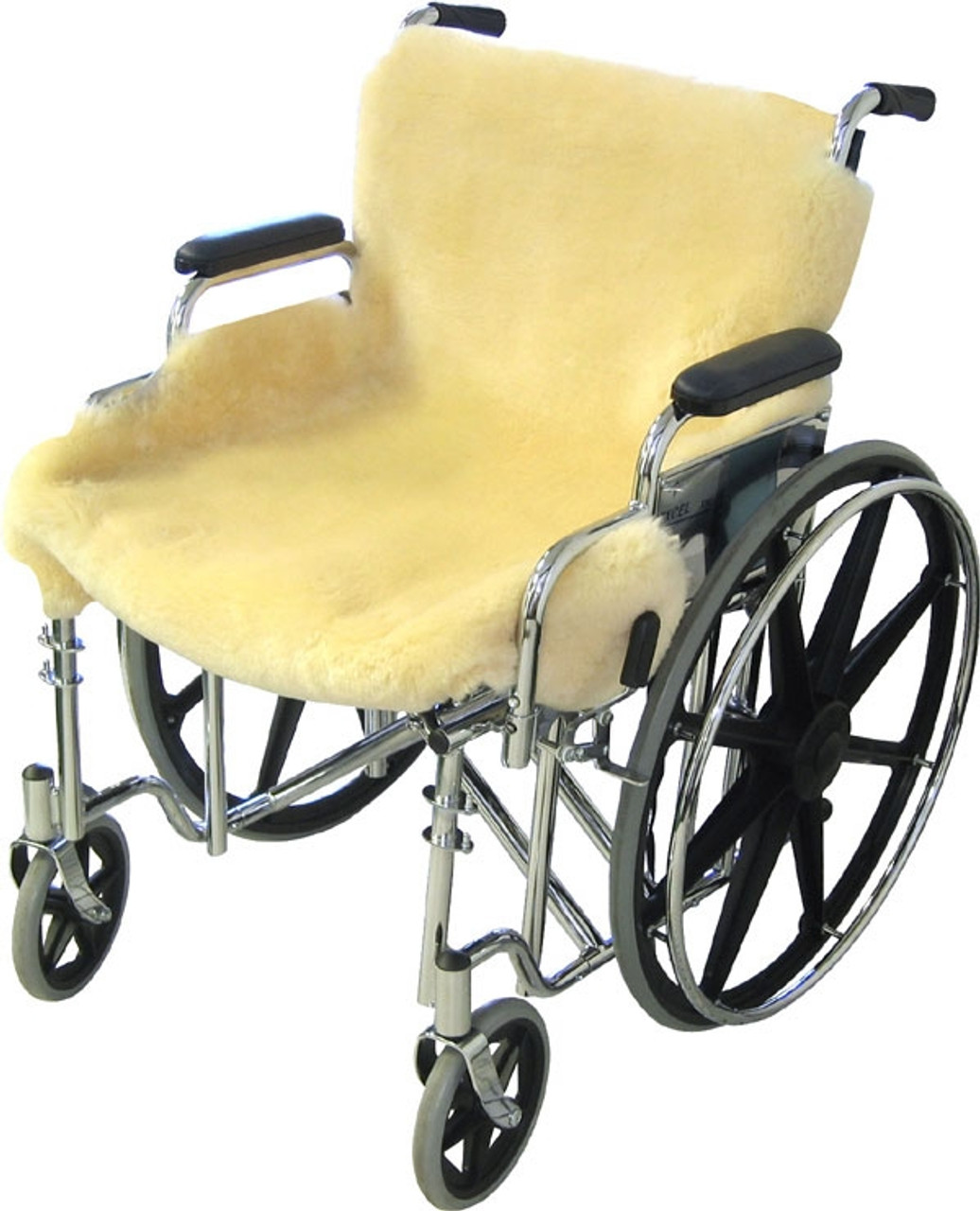 Sheepskin Ranch Natural Wool Wheelchair Seat Pad, Cushion for Pain Relief,  Discomfort, Skin Irritation