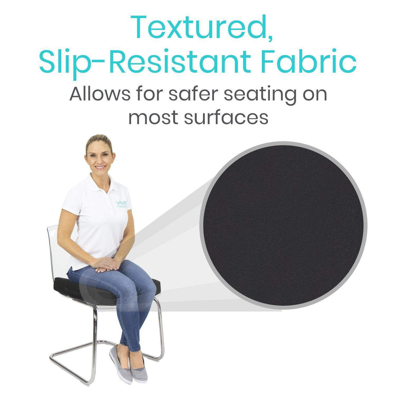 Hemorrhoid Cushion - Memory Foam Seat Support - Vive Health