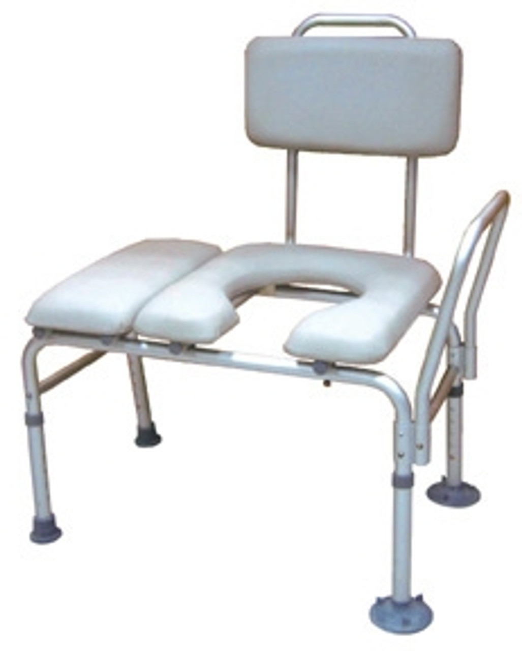 Drive Padded Transfer Bench with Commode Opening by Drive Medical