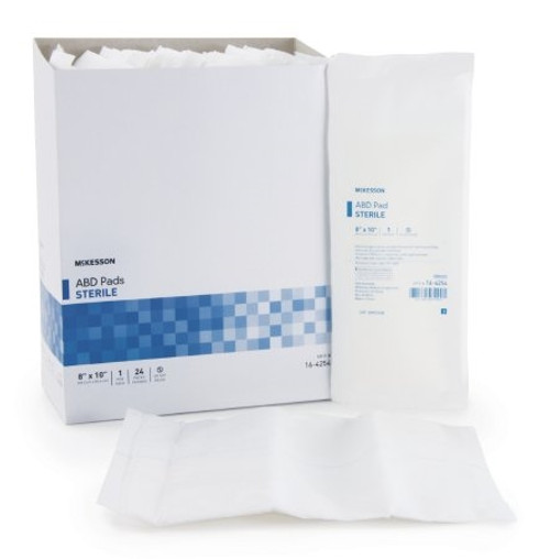 Abdominal Pad McKesson NonWoven Cellulose Moisture Barrier