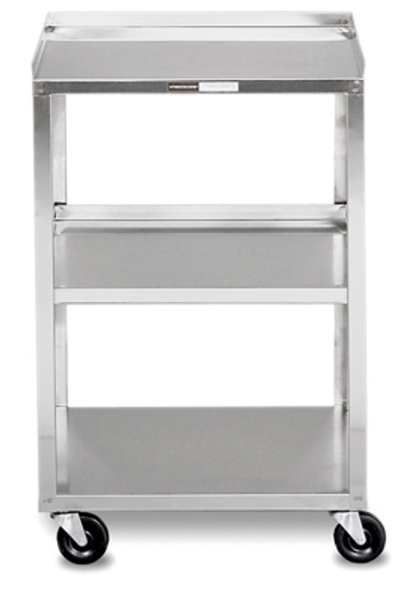 Mobile Stand - Stainless Steel - 3-Shelf