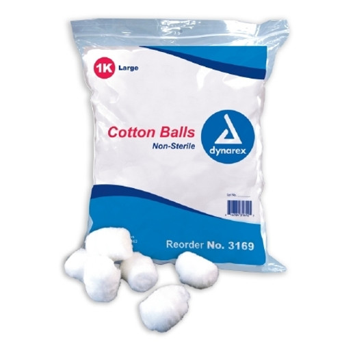 Cotton Balls, Large, Sterile, 130/Box