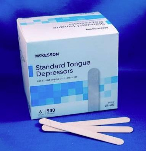McKesson Tongue Depressors, Wood - Individually Wrapped, Non