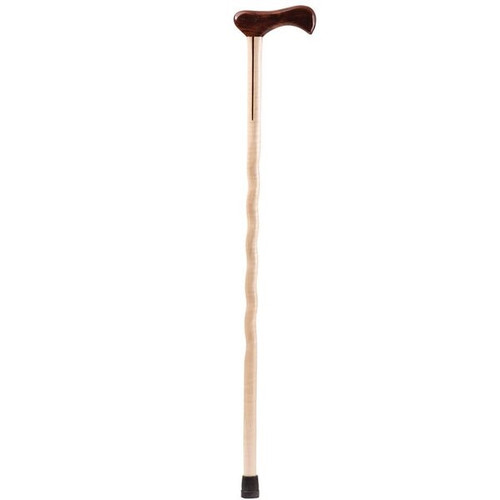 Brazos Twisted Cocobolo Exotic Wood Walking Cane 1 - Cascade