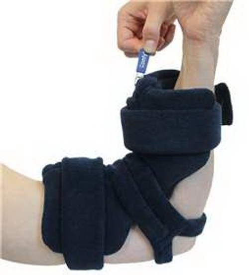 Locking Elbow Comfy Hook and Loop Closure