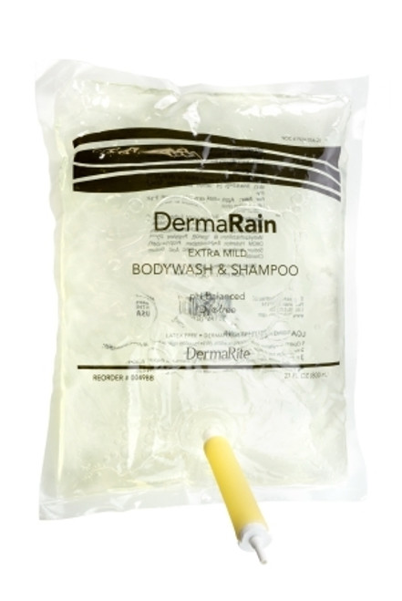 DermaRain Shampoo and Body Wash 800 mL Dispenser Refill Bottle Scented