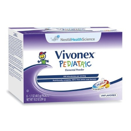 Elemental Tube Feeding /Oral Supplement Vivonex Pediatric Individual Packet Powder