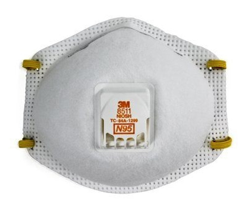 Particulate Respirator Mask 3M N95 Cup Elastic Strap One Size Fits Most White