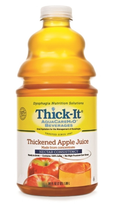 Thickened Beverage Thick-It AquaCareH2O 64 Oz. Bottle Ready to Use Nectar Consistency