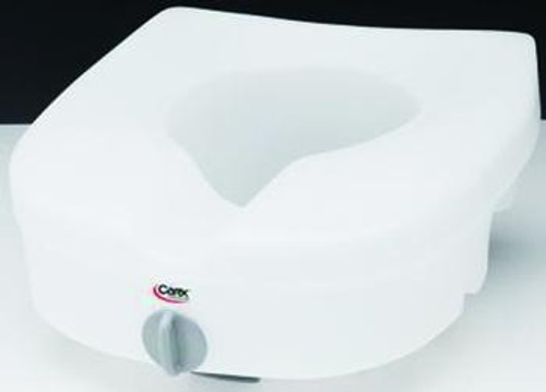 carex e-z lock raised toilet seat without handles