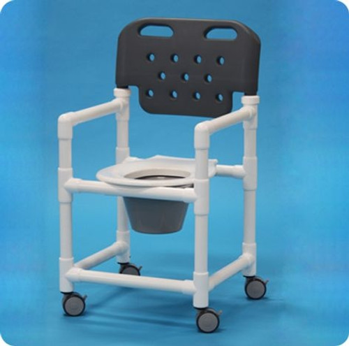 Economy Shower Chair Commode w/New Backrest - ESC817