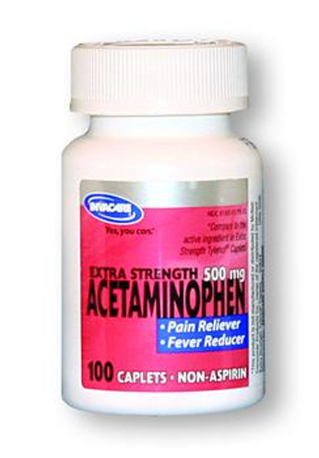 Invacare Extra Strength Acetaminophen Caplets