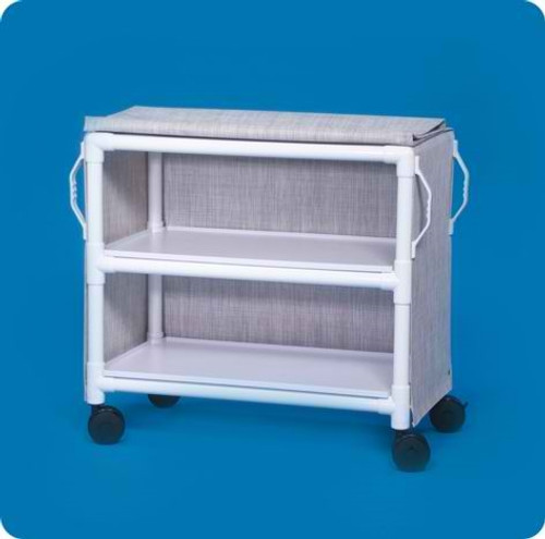 Deluxe Linen Cart With Two Shelves