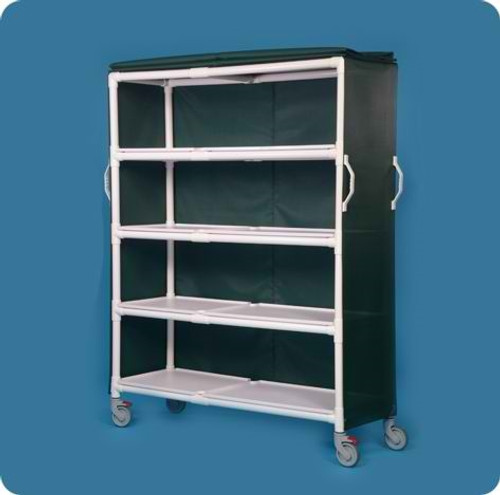 Extra Large Deluxe Linen Cart with 4 Shelves