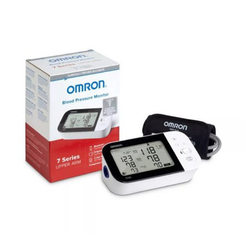 PricePlaza - The OMRON 5 Series Upper Arm home blood pressure monitor is  designed for accuracy and stores 120 blood pressure readings for two users  (60 per user), and includes a wide-range