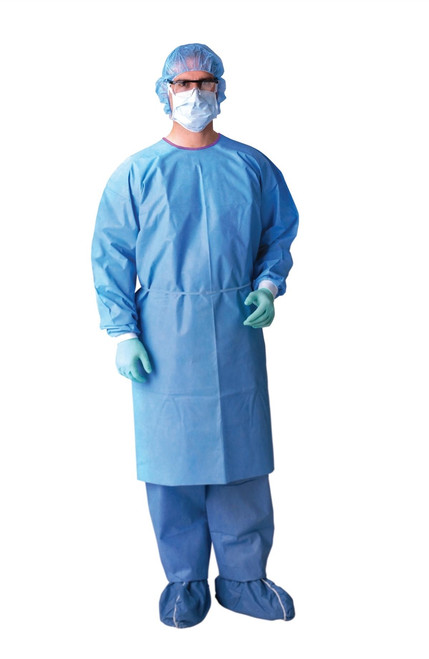 AAMI Level 3 Isolation Gowns, Blue, X-Large