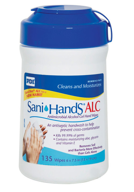 Sani-Hands Alc Antimicrobial Gel Hand Wipes