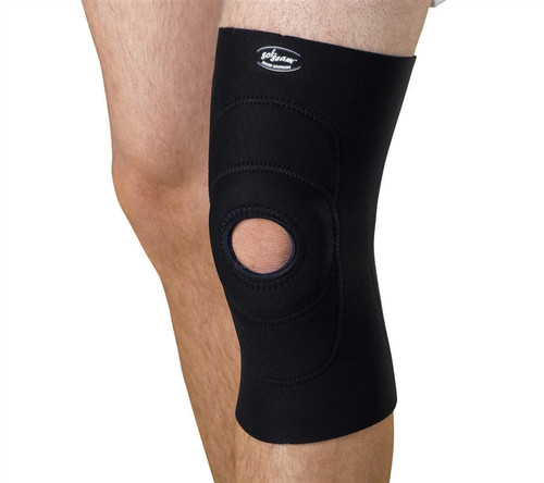 Knee Supports with Round Buttress, Black