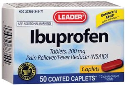 Leader Ibuprofen Caplets, 200 mg (50 Count) - Item #: PH1783547