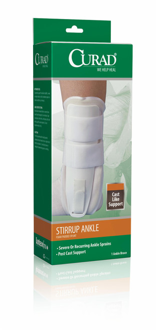 Curad Universal Stirrup Ankle Splints, White