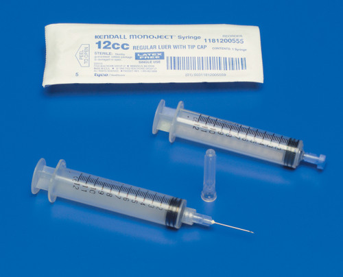 Monoject SoftPack 12cc Syringes