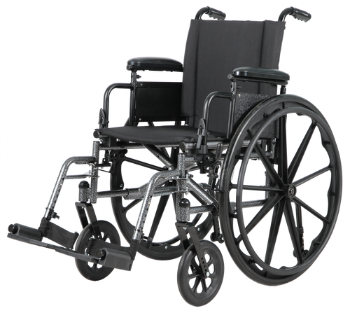 K3 LIGHTWEIGHT WHEELCHAIR, 20" WITH SWING -AWAY FOOTRESTS