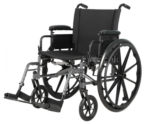 K4 HS LIGHTWEIGHT WHEELCHAIR, 18" WITH SWING -AWAY FOOTRESTS