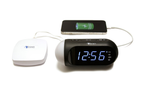 Krown Visual VibeAlertTM Alarm Clock with Bed Shaker by CompuTTY Inc.
