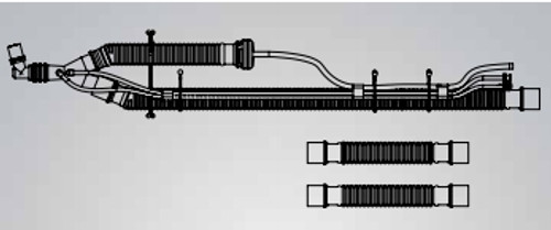 Patient Circuit w/o PEEP w/Elbow, 22mm SPU