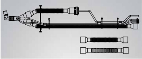 Patient Circuit w/o PEEP w/Elbow, 15mm SPU