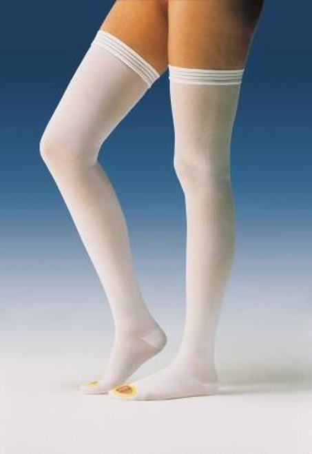 Anti-embolism Stockings JOBST Anti-Em/GPT Knee High, Regular White Inspection Toe