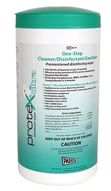 protex disinfectant wipes 7 x 10"